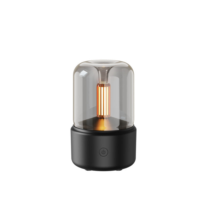 Atmosphere Light Humidifier Candlelight Aroma Diffuser Portable 120ml Electric USB Air Humidifier Cool Mist Maker Fogger 8-12