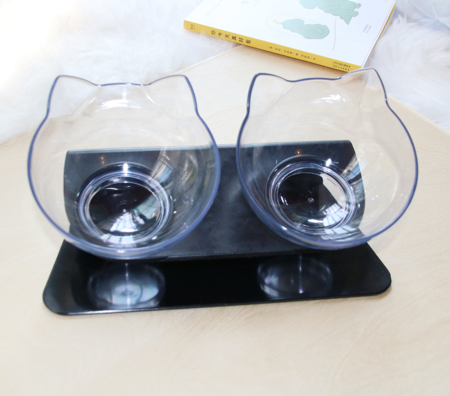 Cat Double Bowl Cat Food Bowl Protects Cervical Vertebra 0f7677ce 47fe 412b bd5a ad915696c87d