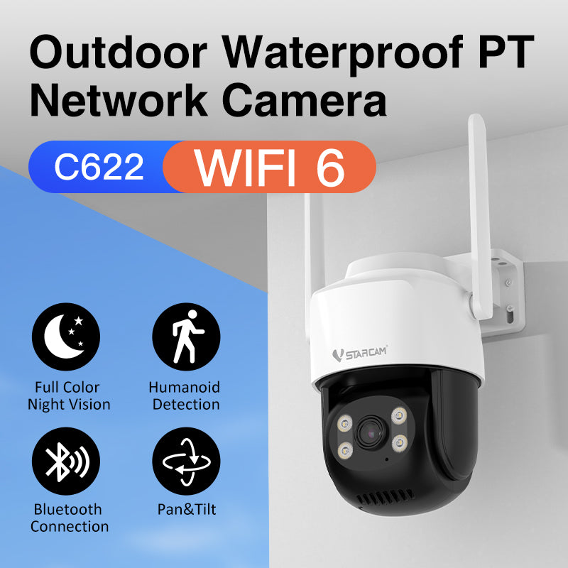STARCAM C622: The All - in - One Outdoor Waterproof PT Network Camera with WiFi 6 1