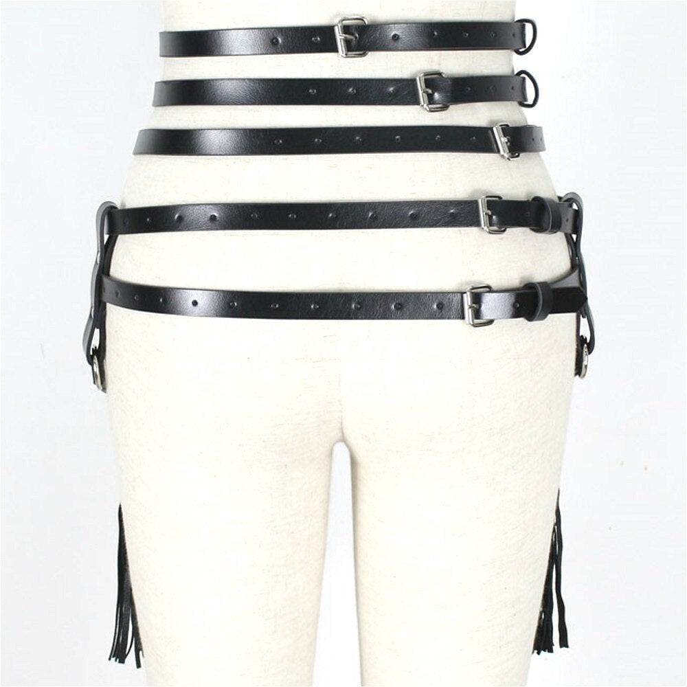 Women's Leather Skirt Sexy Bondage Leather Goods 1000629183078