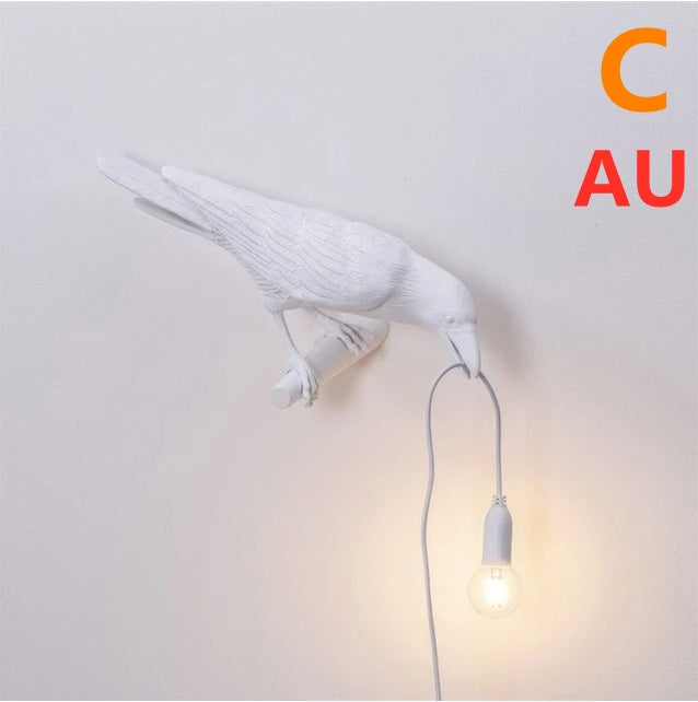 Creative Auspicious Bird Resin Wall Lamp Decoration 10119067062668
