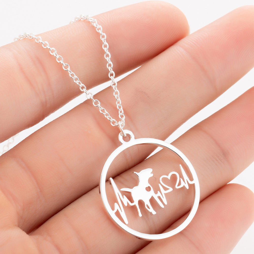 Pet Dog Footprints Paw Necklace Necklaces 10153108335390