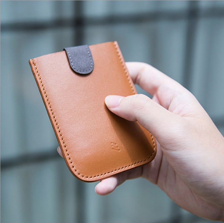 Cascading pull card package colorful gradient ultra-thin wallet simple smart multi-card portable business card package 101688
