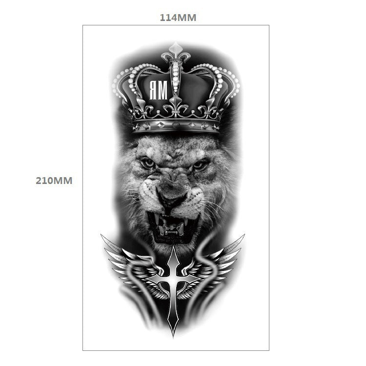 Animal Pattern Tiger Lion Half Arm Water Transfer Imitation Tattoo 1020c593 3cb5 4485 b61e 3970f7fd401d