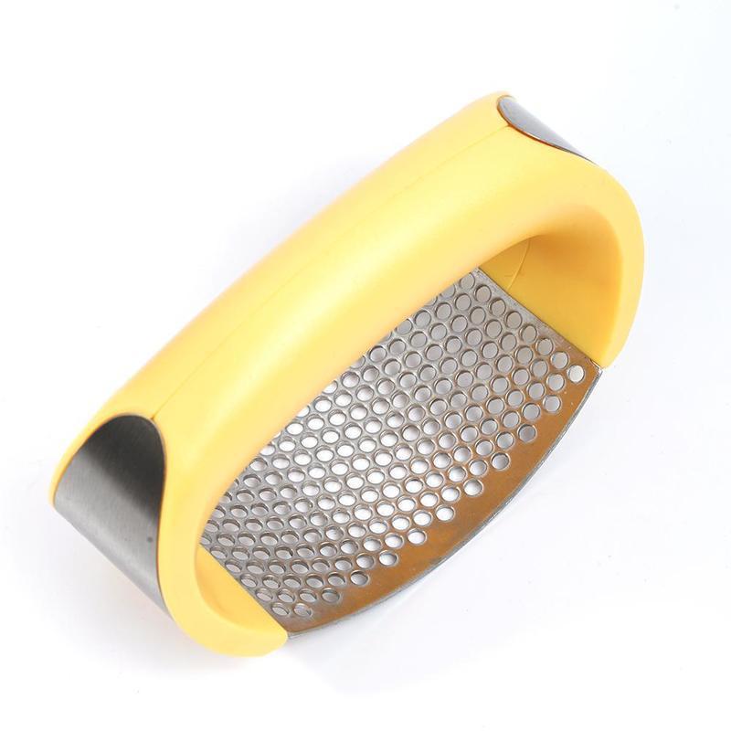 Stainless Steel Garlic Masher Garlic Press Household Manual Curve Fruit Vegetable Tools Kitchen Gadgets 1026077150572