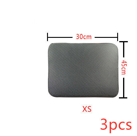 Double Layer Litter Cat Bed Pads Pet Cat Litter Mat Trapping Pets Litter Box Mat Pet Product Bed For Cats House Clean Mat 103