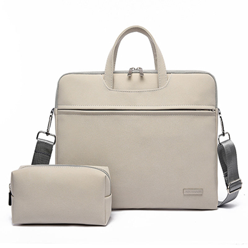 PU Leather Women Laptop Bag Notebook Carrying Case Briefcase For Macbook Air 13.3 14 15.6 Inch Men Handbags Shoulder Mouse Bag - 图片 11