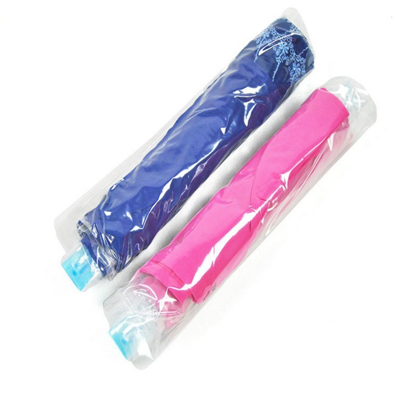 1 pc Hand Rolling Compression Vacuum Bag Border Foldable Compressed Home Clothes Plastic Storage Bag Space Saving Seal Bags - HD Wireless Product #2