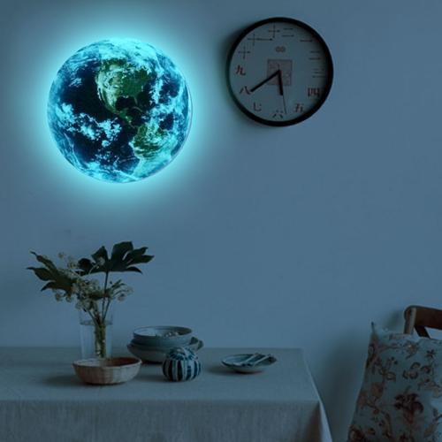 Glow In The Dark 3D Earth Wall Sticker FREE GLOBAL SHIPPING 1063007260392