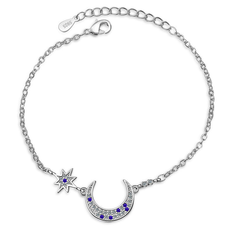 Ai Feier Bracelet Japanese and Korean Style Fashion Simple Star Moon Bracelet Cute Sweet Zircon Bracelet Wholesale 1071555490
