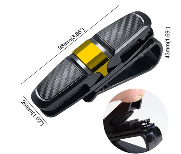 Car sun visor sunglasses clip 1073092847490