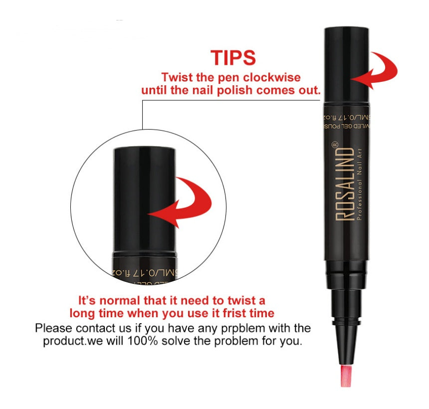 5ml Solid Color Nail Art Pen Nail Glue for Nail Art - HD Wireless Product #3