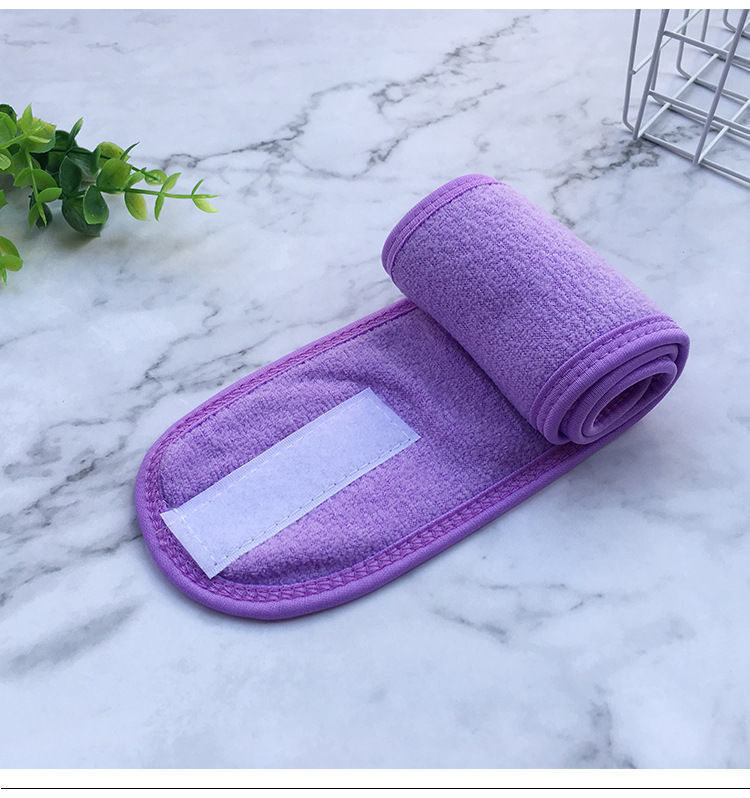 Hook & Loop Band Face Washing Female Yoga Headband Internet Celebrity Makeup Mask Headband Beauty Salon Hair Towel 1079a00b 0