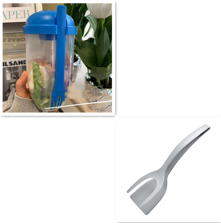 Breakfast Oatmeal Cereal Nut Yogurt Salad Cup Container Set With Fork Sauce Cup Lid Bento Food Taper Bowl Lunch Box 107e6b88