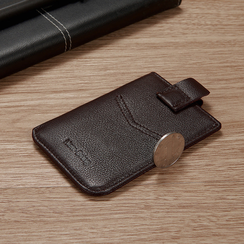 Genuine Leather Wallet Men's Card Holder Thin Cowhide 10826a0e 6150 44fb a06e 3bd4c65d2a4b