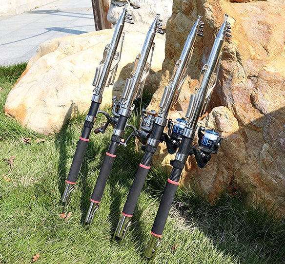 Wholesale sea pole automatic fishing rod spring super hard long shot throwing rod set fishing gear cross-border supply 10842