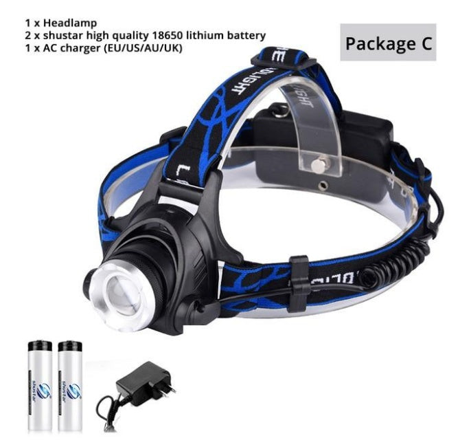 USB Charging Built-in Smart Sensor Head-mounted Outdoor Fishing Headlight 1117041539930