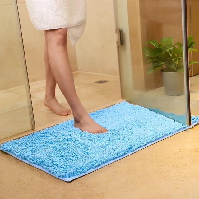 Chenille Absorbent Bathroom Non-slip Floor Mat 112541061056