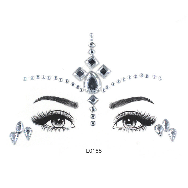 Women's Fashion Party Decoration Face Stickers 112abc8e f9d6 4b4f 9ea1 863102cfa0f6