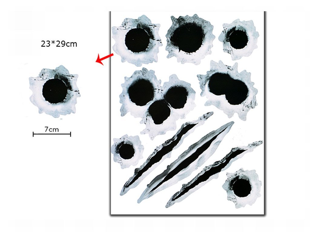 Simulation Bullet Hole Car Sticker, Car Bullet Hole Crack Car Sticker 114d1f2f d24c 4fa7 a8b6 bc9059a4098d