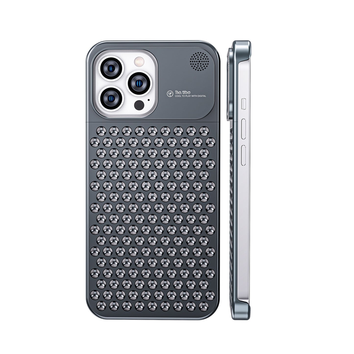 Aluminum Alloy Phone Case For 14 13 Pro Max Plus Hollow Heat Dissipation Anti-fall Full Body Shockproof Phone Cove 11620625 7