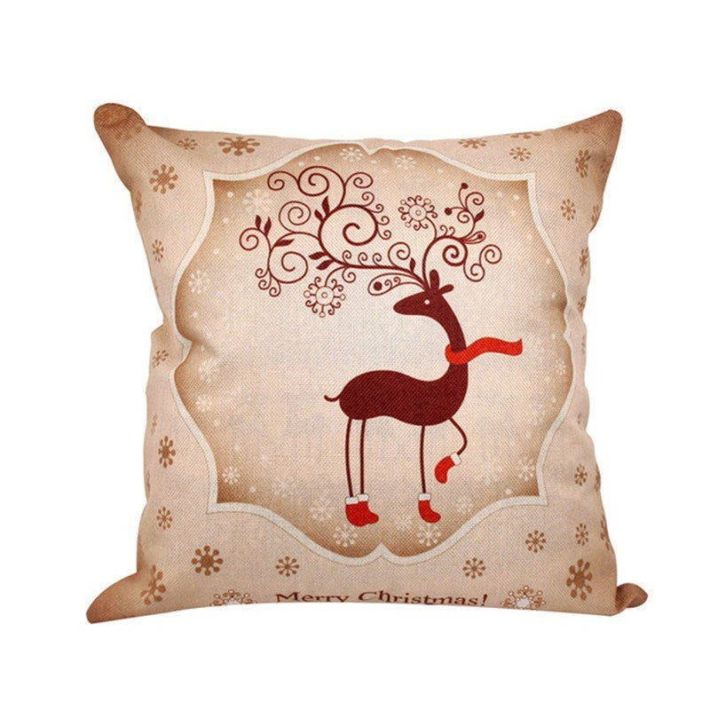 Christmas Hot-selling Home Sofa Office Creative Linen Pillowcase 1162628629266