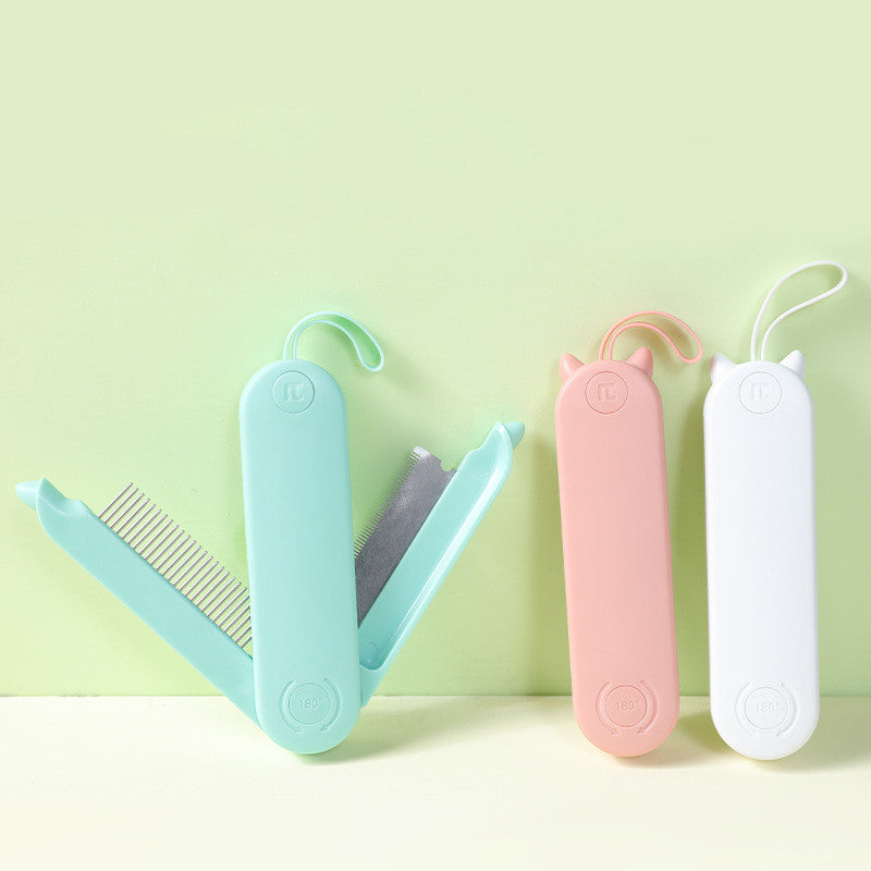 Pet Cat Dematting Comb Dog Grooming Styling Hair Removal Dense Teeth Massage Comb 1165132842945