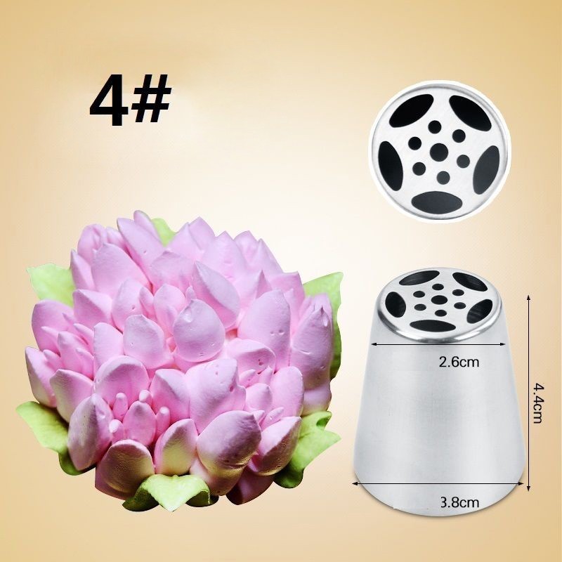 7 Pcs Cream Stainless Steel Russian Icing Piping Nozzle for polishing Pastry Tools Cupcake Tips Kitchen Accessories - HD Wireless Product #5