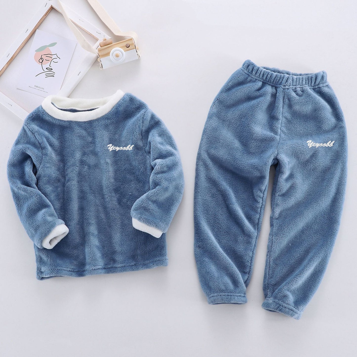 Children's Suits Autumn And Winter Velvet Men And Women 121acf7f dc49 4e72 9729 6468226246e3