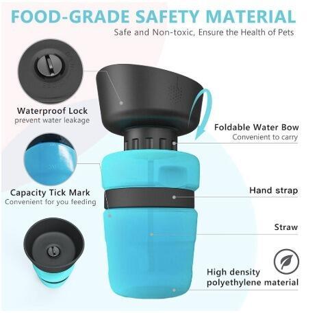 Pet Outdoor Foldable Bottle Dog Travel Water Bottle Dog Water Dispenser 1227866548664