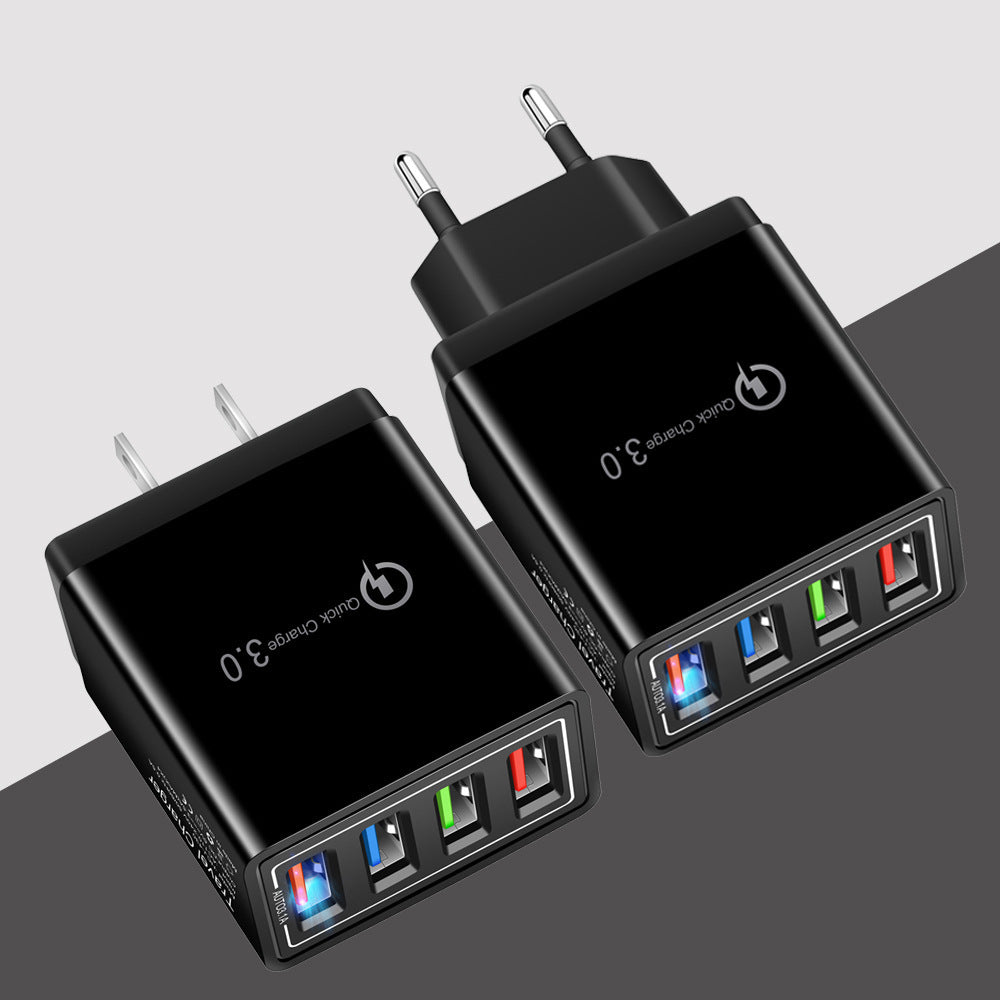 USB Charger Quick Charge 3.0 4 Phone Adapter For Tablet Portable Wall Mobile Charger Fast Charger - 图片 10