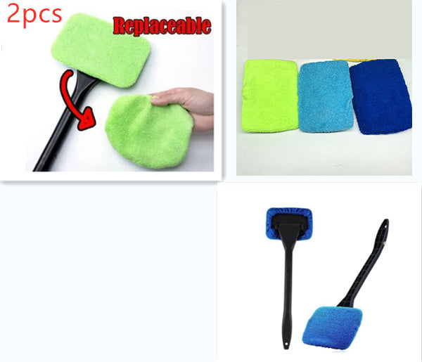Car Window Pivoting Microfiber Cleaner Auto Window Cleaner 1238406150209