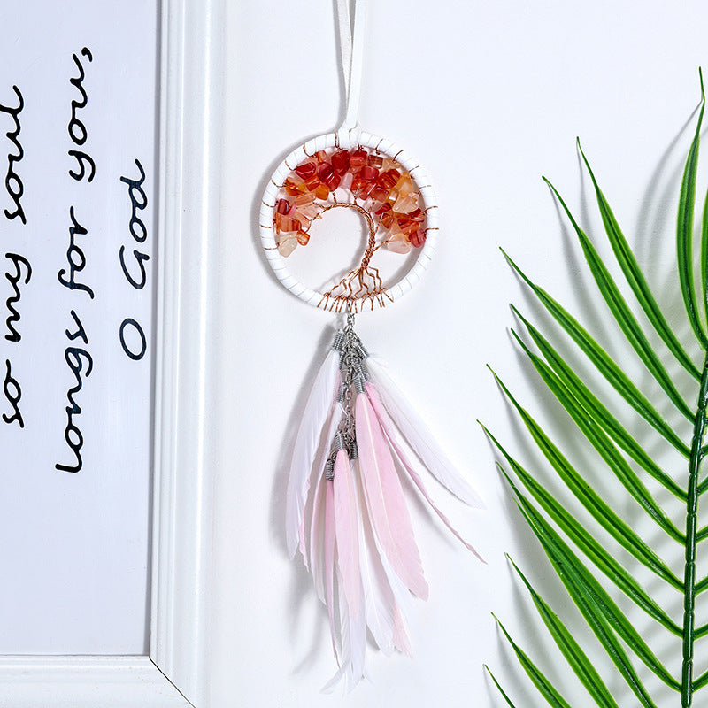 Car pendant feather decoration gravel home pendant jewelry gift 12408017867134