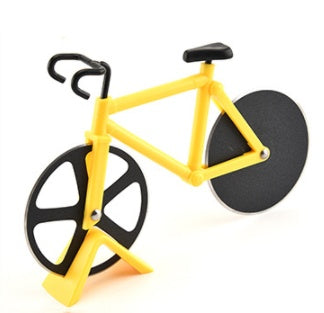 Pizza Cutter Stainless Steel Bicycle Shape Wheel Bike Roller Pizza Chopper Slicer Pizza Cutting Knife Kitchen Tools 124101220