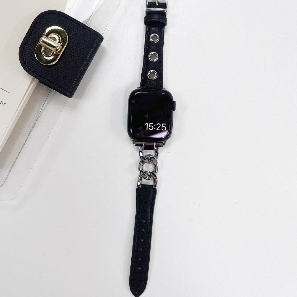 Chain Three-hole Retro Leather Leather Strap 1242c439 aded 46c1 a78a 79f29a4176fe