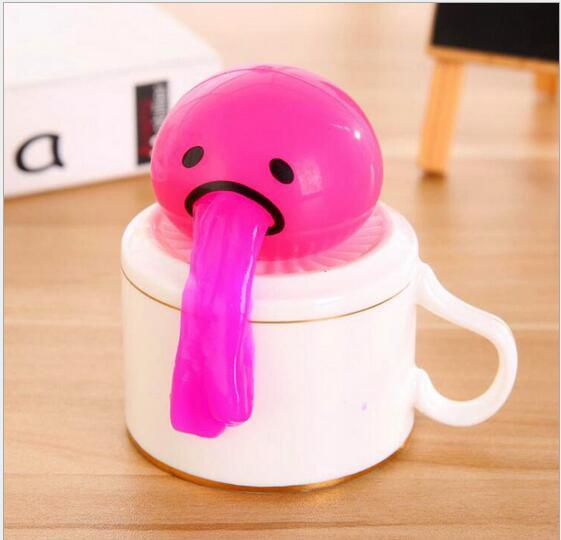 Puking Ball Brother Egg Yolk Pinch Vomit Spoof And Play Tricky Toys 1245582247102
