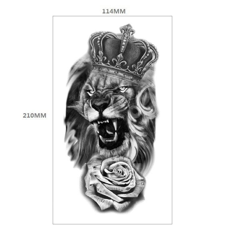 Animal Pattern Tiger Lion Half Arm Water Transfer Imitation Tattoo 12465e03 8dd6 4570 96ca a7dcae4fcb44