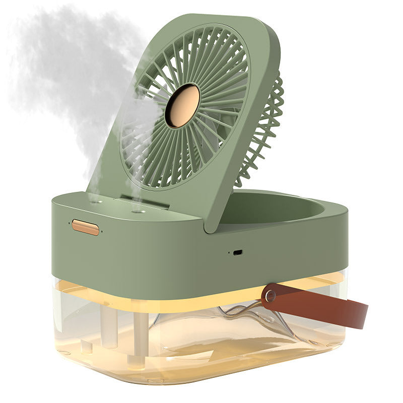 Humidifier Spray Fan Portable Fan Air Cooler Air Humidifier USB Mist Fan Desktop Fan With Night Light For Summer Home Applian