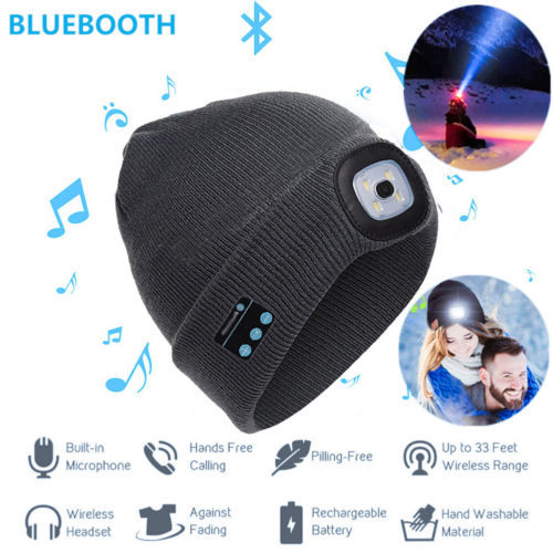 Bluetooth LED Hat Wireless Smart Headset Headphone 124791095802857