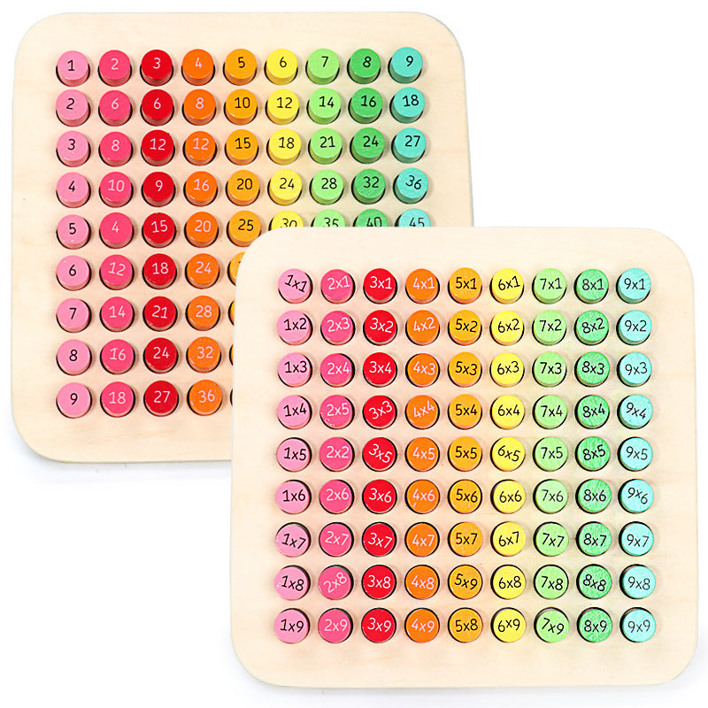 Wooden multiplication formula table teaching aids 1259700135833