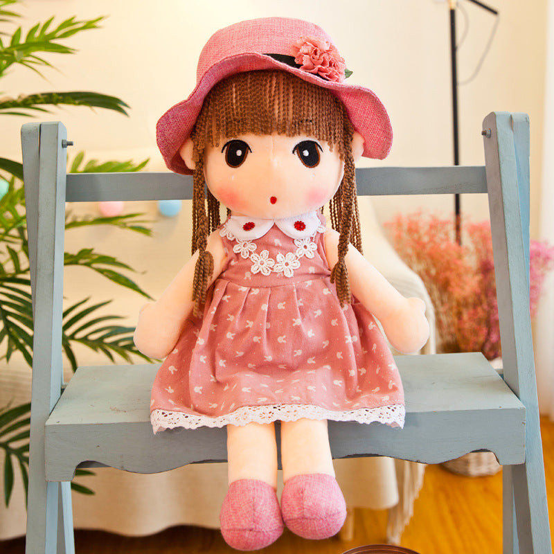 Floral skirt rag doll 129545466788