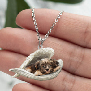 New Unique Dogs And Cats Sleeping Angel Pendant Car Key Ring 129f0afe 0371 4bb6 a31a 1fa787d3f700
