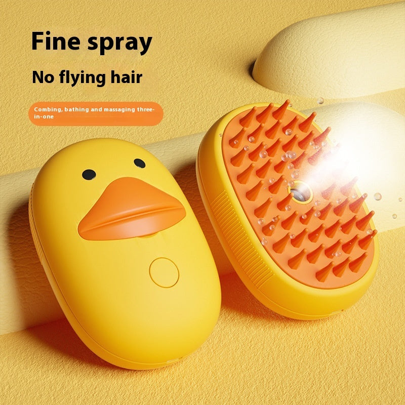 Pet Whale Small Yellow Duck Spray Massage Comb 131a8cf5 295c 4083 a18b a48e752e39a2 trans