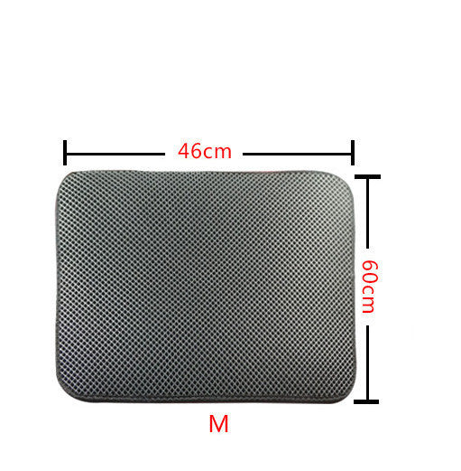 Double Layer Litter Cat Bed Pads Pet Cat Litter Mat Trapping Pets Litter Box Mat Pet Product Bed For Cats House Clean Mat 132