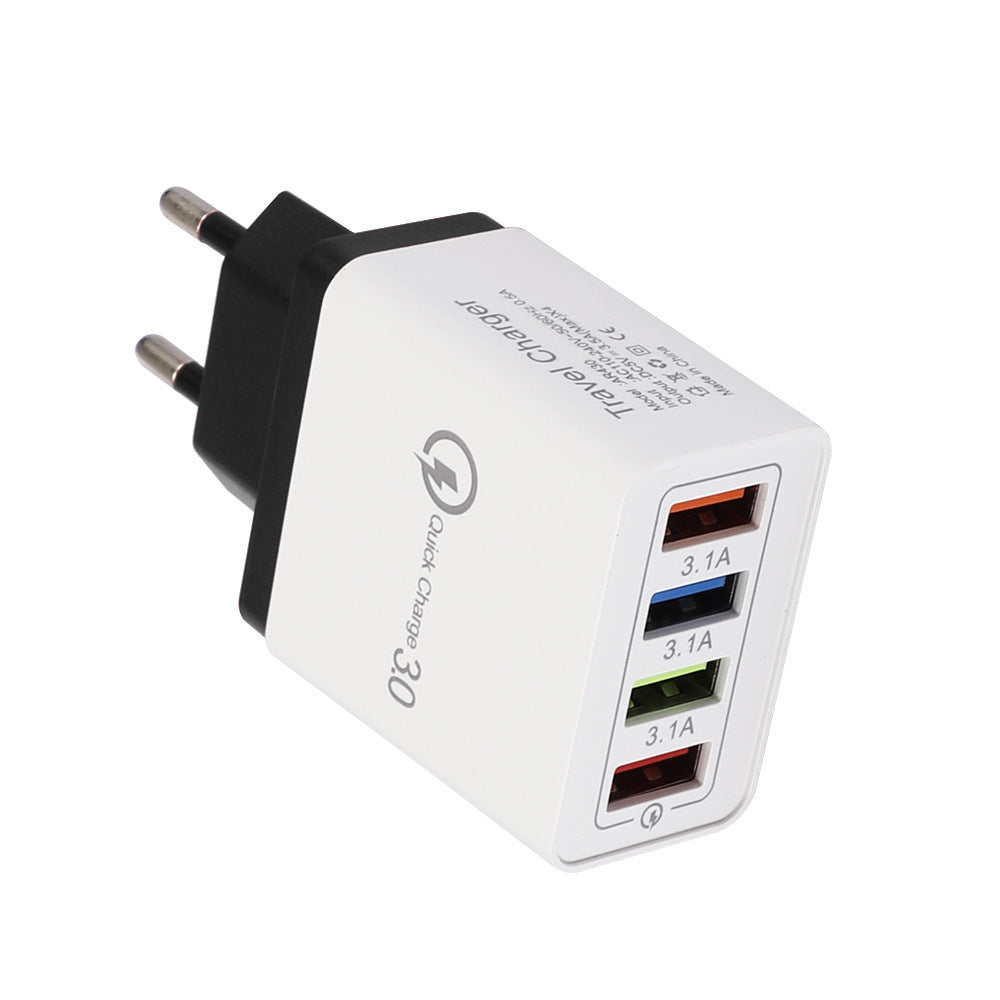 USB Charger Quick Charge 3.0 4 Phone Adapter For Tablet Portable Wall Mobile Charger Fast Charger - 图片 9