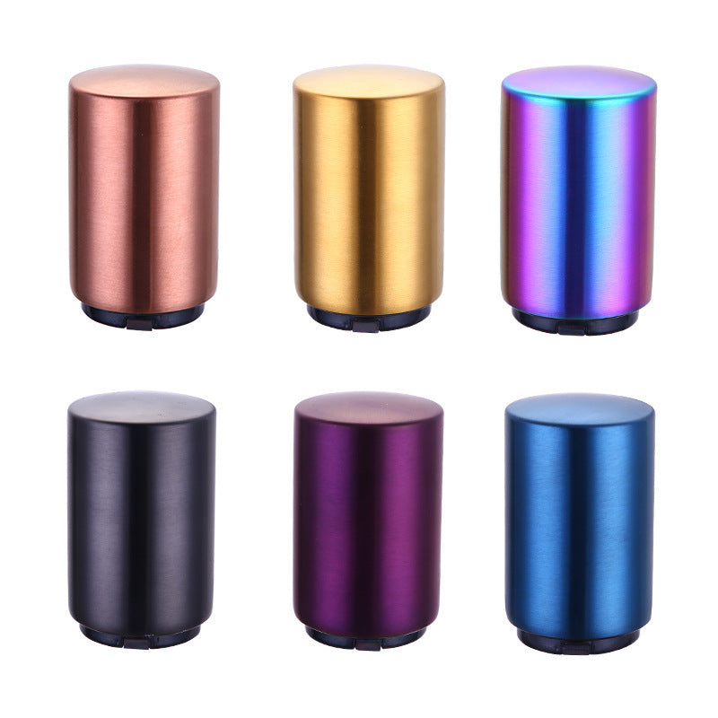 Portable Magnetic Automatic Beer Bottle Opener Bar Accessories Decor Stainless Steel Wine Can Openers with Brushed Metal 1331