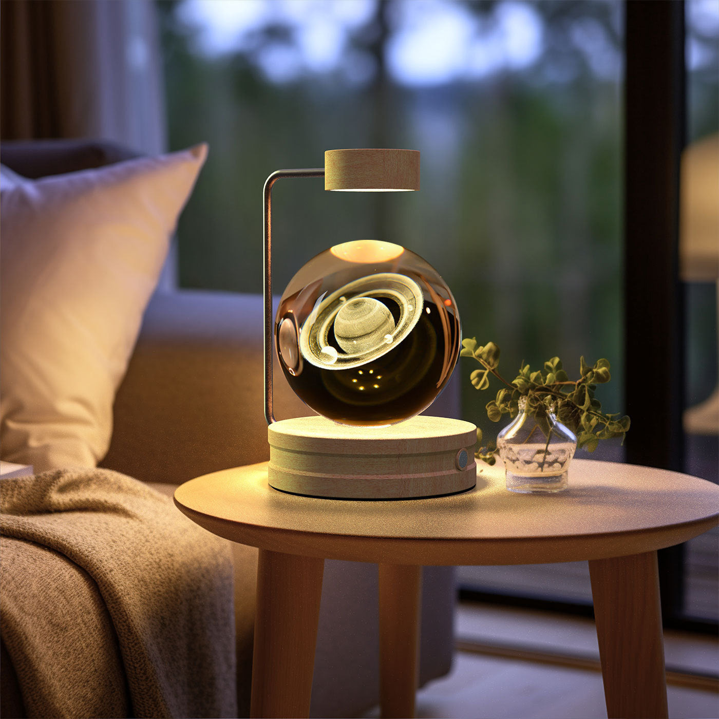 Crystal Ball Cosmic Dinosaur Indoor Night Light USB Power Warm Bedside Light Birthday Gift Night Lamp 1345f870 917b 4463 abe3