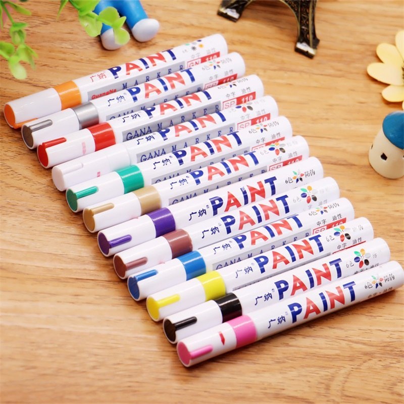 Colorful Waterproof Pen Car Tyre Tire Tread CD Metal Permanent Paint 1351083174833