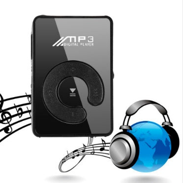 New Mini Fashion SD TF Mirror Portable MP3 Player Clip Media Player Sport Button Mp3 Music Player Walkman Lettore Black 13511
