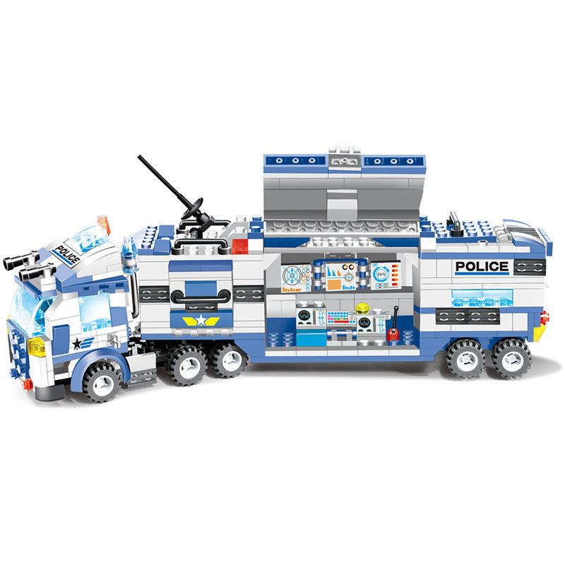 762Pcs Robot Car City Police Building Blocks Set - HD Wireless Product #2